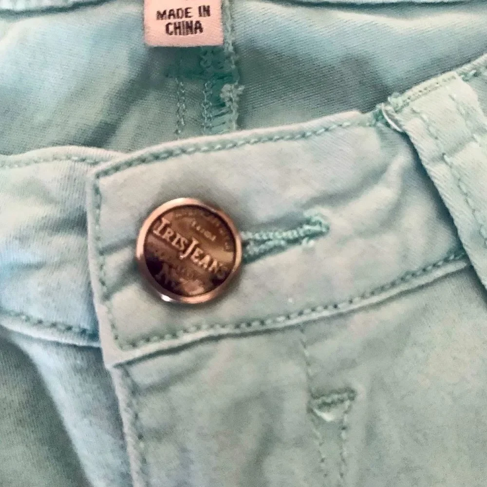 Iris Baby Blue Skinny Jeans Size 1